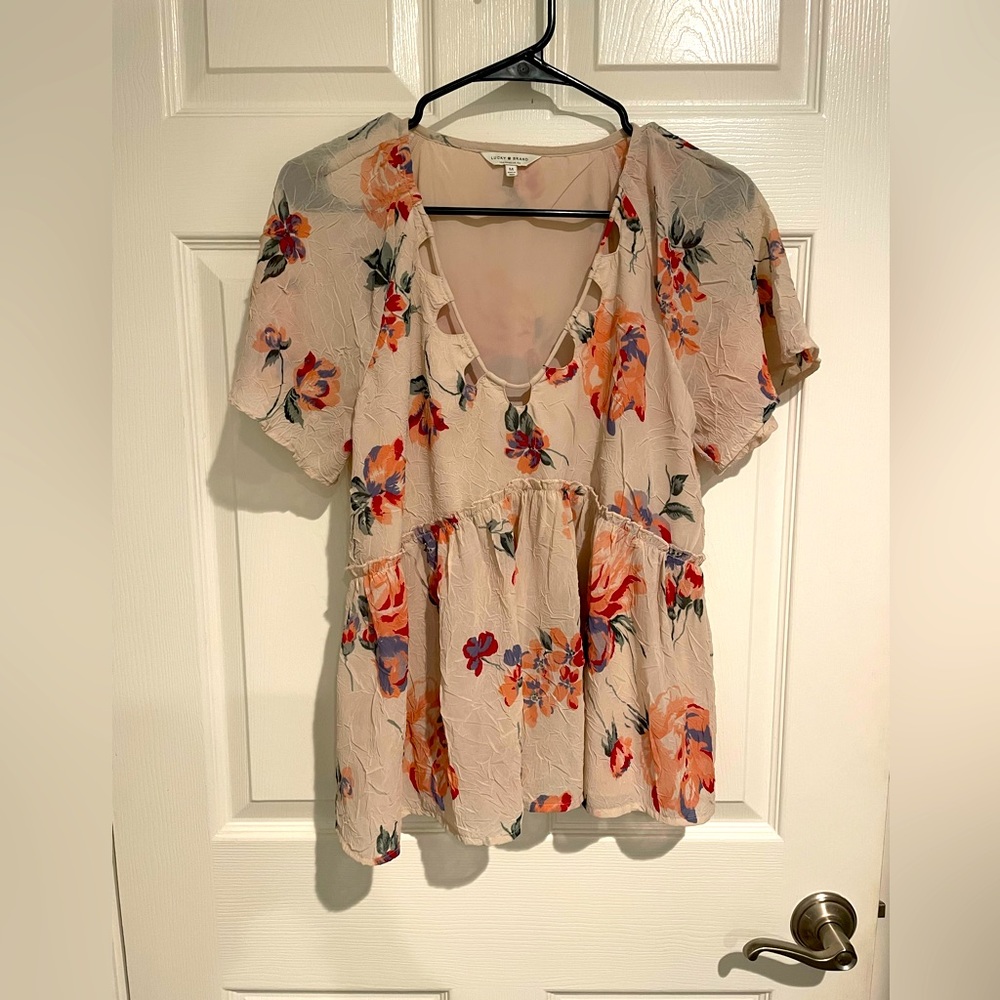 Lucky Brand Floral Blouse